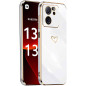 IBETEK Coque Compatible avec Xiaomi 13T/ 13T Pro Étui, Galvanisé Silicone Forme de Coeur d'amour Antichoc Anti-Rayures Souple TP IBETEK Coque Compatible avec Xiaomi 13T/ 13T Pro Étui, Galvanisé Silicone Forme de Coeur d'amour Antichoc Anti-Rayures Souple TP