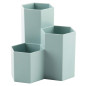 AhfuLife Pot Créatif Hexagonal Multifonction pour Ranger Pinceaux de Maquillage, Pinceaux, Stylos, Papeterie - Décoration de Bur