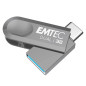 EMTEC - Clé USB 3.2 USB-A Type-C Dual D280 ECMMD32GD283 - Flash Drive Compatibilité Universelle USB 3.2 - Lecture 80Mo/s, Écritu EMTEC - Clé USB 3.2 USB-A Type-C Dual D280 ECMMD32GD283 - Flash Drive Compatibilité Universelle USB 3.2 - Lecture 80Mo/s, Écritu