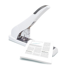 Rapesco 1397 ECO HD-210 Agrafeuse à Grande Capacité, Capacité de 210 Feuilles, Blanc Doux