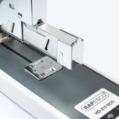 Rapesco 1397 ECO HD-210 Agrafeuse à Grande Capacité, Capacité de 210 Feuilles, Blanc Doux