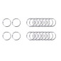 20pcs Anneaux de Livre, Anneaux de Reliure - 25mm Métalliques Articulés de Reliure pour Cartes,Porte-clés Bricolage Classeur Rid 20pcs Anneaux de Livre, Anneaux de Reliure - 25mm Métalliques Articulés de Reliure pour Cartes,Porte-clés Bricolage Classeur Rid