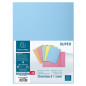 Exacompta - Réf. 339006E - Paquet de 50 chemises rigides avec 1 rabat SUPER 210 g/m² - couleurs pastel - chemises certifiées PEF Exacompta - Réf. 339006E - Paquet de 50 chemises rigides avec 1 rabat SUPER 210 g/m² - couleurs pastel - chemises certifiées PEF