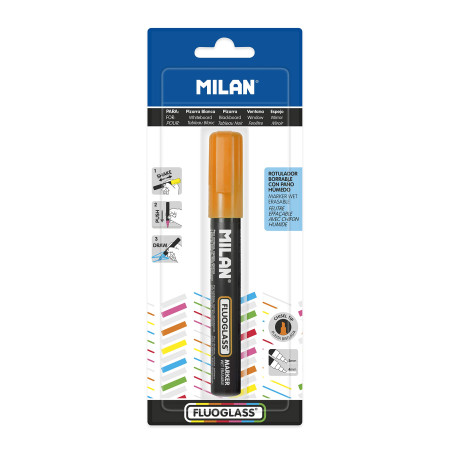 MILAN Fluoglass crayon craie 2 mm Orange