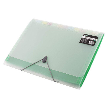 D.RECT 110576 5540 Trieur extensible à 12 compartiments A4 Vert