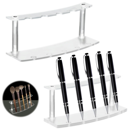 Porte-pinceau Cosmétique Stylo Étagère - Organisateur de Bureau Rangement Porte-plume Présentoir Boîte Crayons Pinceaux pour Fou