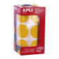 APLI Kids 17865 - Gommettes jaunes rondes géantes XL diamètre 33 mm APLI Kids 17865 - Gommettes jaunes rondes géantes XL diamètre 33 mm
