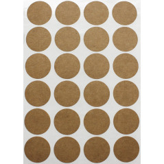 Royal Green Gommettes Étiquettes Autocollantes Rondes Kraft 2.5 cm (25 mm) Paquet de 120