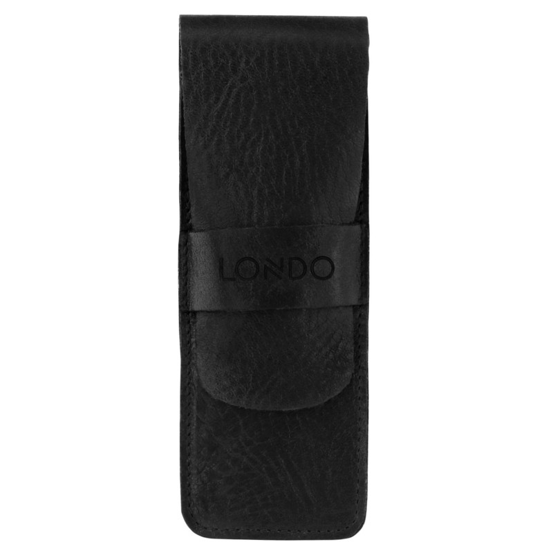 Londo Étui en Cuir Véritable pour Stylos et Crayons avec Fermeture – Trousse à Stylos, Pochette de Fournitures de Bureau et Voya Londo Étui en Cuir Véritable pour Stylos et Crayons avec Fermeture – Trousse à Stylos, Pochette de Fournitures de Bureau et Voya