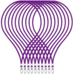 WEBBOMB 10 pièces lanière 360° sangle de cou Élégants et brillant avec mousqueton pour cartes d'accès porte-badge bureau carte