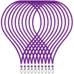 WEBBOMB 10 pièces lanière 360° sangle de cou Élégants et brillant avec mousqueton pour cartes d'accès porte-badge bureau carte