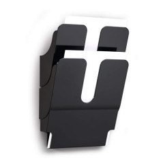 DURABLE - Porte-document mural FLEXIPLUS 2 - Format A4 portrait - Pour la présentation de documents - 1 kit - Noir - 1709008060