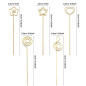 Woohome 50 PCS Mémo Clip en Métal 5 Formes Porte Mémo Clip Carte Photo Note Clips pour Décor de Gâteau de Mariage, Anniversaire, Woohome 50 PCS Mémo Clip en Métal 5 Formes Porte Mémo Clip Carte Photo Note Clips pour Décor de Gâteau de Mariage, Anniversaire,