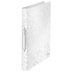 Leitz Classeur 4 Anneaux, Capacité 190 Feuilles, WOW, Dos 25 mm, 42580016 - A4, Jaune