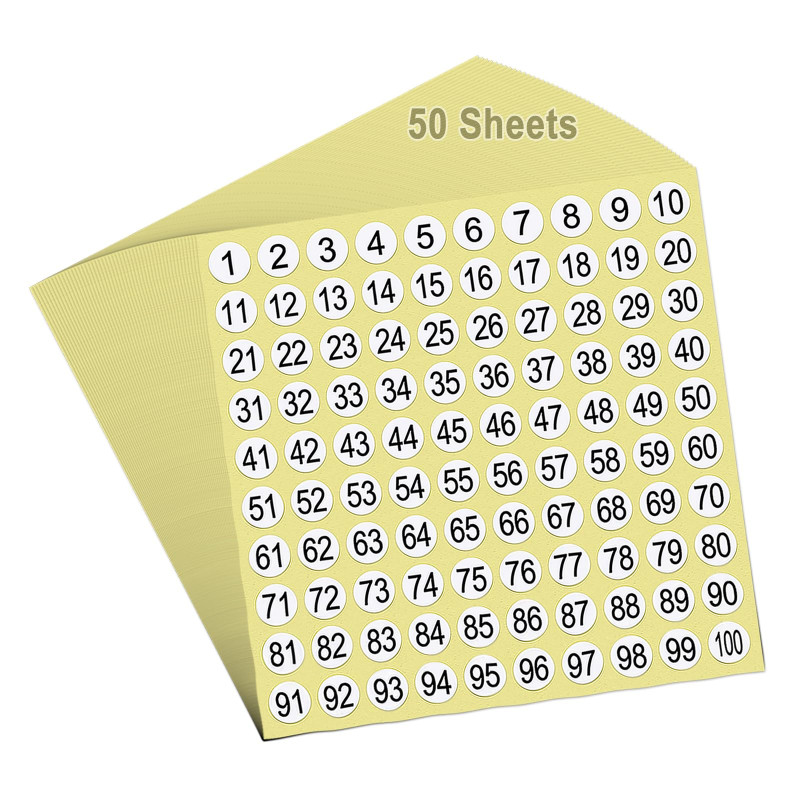 Numéros Autocollants,50 Feuilles 1-100 Numérotées étiquettes Autocollantes Gommettes Rondes Adhesive Nombres à Petits Chiffres,D Numéros Autocollants,50 Feuilles 1-100 Numérotées étiquettes Autocollantes Gommettes Rondes Adhesive Nombres à Petits Chiffres,D
