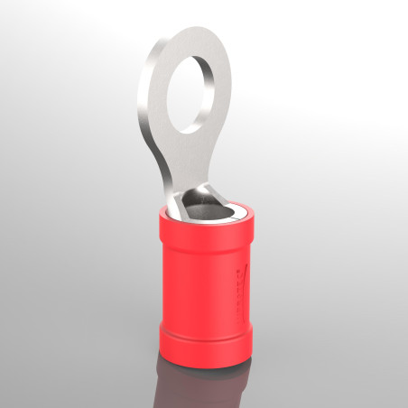 Cosse à œillet AUPROTEC de 0,5 à 6,0 mm², diamètre du trou de M3 à M12, connecteur de câble PVC RV en cuivre étamé et en partie
