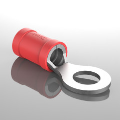 Cosse à œillet AUPROTEC de 0,5 à 6,0 mm², diamètre du trou de M3 à M12, connecteur de câble PVC RV en cuivre étamé et en partie 