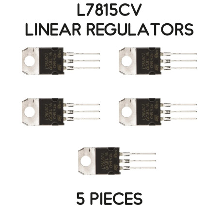 Kit de 5 régulateurs de tension 15V 1.5A 7815 L7815 L7815CV LM7815 LM7815CV TO-220