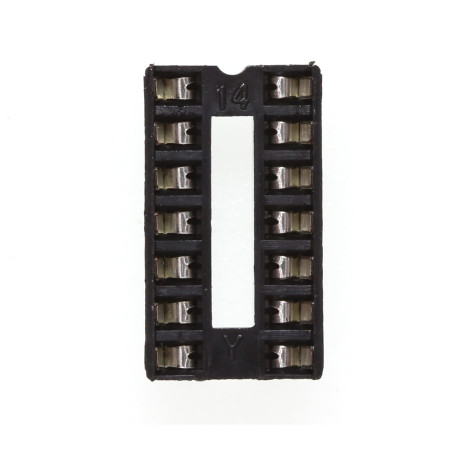 HUABAN 30 pièce DIP-14 DIP14 Type de soudure d'adaptateur de prise d'essai d'IC de la largeur 10mm du lancement plat de Pin 2.54
