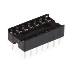 HUABAN 30 pièce DIP-14 DIP14 Type de soudure d'adaptateur de prise d'essai d'IC de la largeur 10mm du lancement plat de Pin 2.54