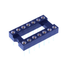 HUABAN 5 pièce DIP-14 DIP14 Type de soudure d'adaptateur de prise d'essai d'IC de largeur 10mm de lancement de broche ronde 2.54