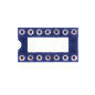 HUABAN 5 pièce DIP-14 DIP14 Type de soudure d'adaptateur de prise d'essai d'IC de largeur 10mm de lancement de broche ronde 2.54