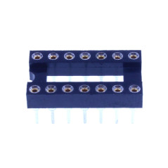 HUABAN 5 pièce DIP-14 DIP14 Type de soudure d'adaptateur de prise d'essai d'IC de largeur 10mm de lancement de broche ronde 2.54
