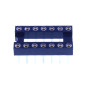 HUABAN 5 pièce DIP-14 DIP14 Type de soudure d'adaptateur de prise d'essai d'IC de largeur 10mm de lancement de broche ronde 2.54