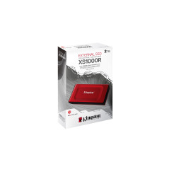 Kingston XS1000 2TB SSD Externe USB 3.2 Gen 2 Disque SSD externe portable Rouge-SXS1000R/2000G