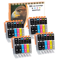 D&C 24x Cartouches d'encre compatibles avec Canon PGI-550 XL CLI-551 XL pour Canon Pixma MG6450 MG6650 MG7100 MG7150 MG7550 MX92