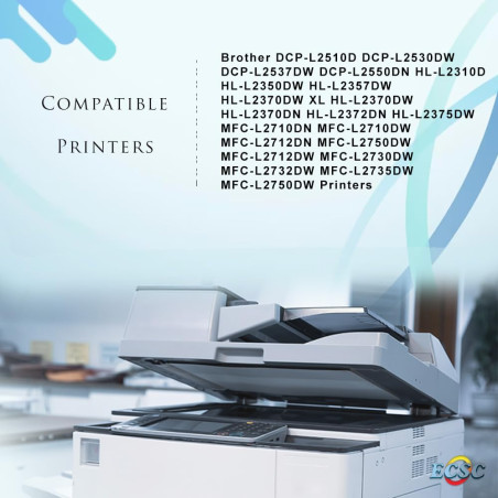 ECSC Compatible Toner Cartouche Remplacement pour Brother DCP-L2510D L2530DW HL-L2310D L2350DW L2370DN L2370DW L2370DW XL L2375D