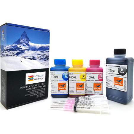 BLUE SWAN Kit de Recharge d’Encre 550 ML Compatible HP 304 / 304XL – pour HP Envy 5030, 5020, 5010 et DeskJet 2620, 2622, 2630, 