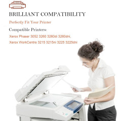 ASEKER Compatible Cartouche de Toner pour Xerox Phaser 3052 3260 3260di 3260dni, WorkCentre 3215 3215ni 3225 3225dni Imprimantes