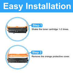 LCL Cartouche de Toner Remanufacturée 507X 507A CE400X CE400A 11000pages (1 Noir) Remplacement pour HP LaserJet Enterprise 500 C