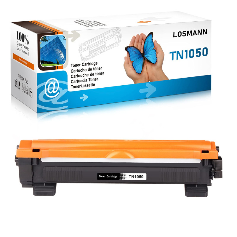 LOSMANN Toner Compatible pour Brother TN1050 TN-1050 pour Brother DCP-1510 1510E 1512 1512A 1512E 1601 1610W 1612 1612W 1616NW H