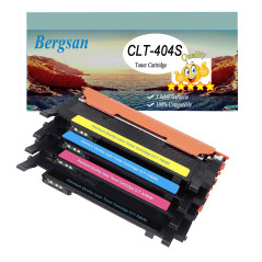 Bergsan 4 Cartouche de Toner XL compatible pour Samsung CLT-P404C pour Samsung Xpress C430 C430W C480 C480W C480FN C480FW Xpress
