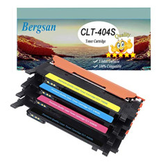 Bergsan 4 Cartouche de Toner XL compatible pour Samsung CLT-P404C pour Samsung Xpress C430 C430W C480 C480W C480FN C480FW Xpress