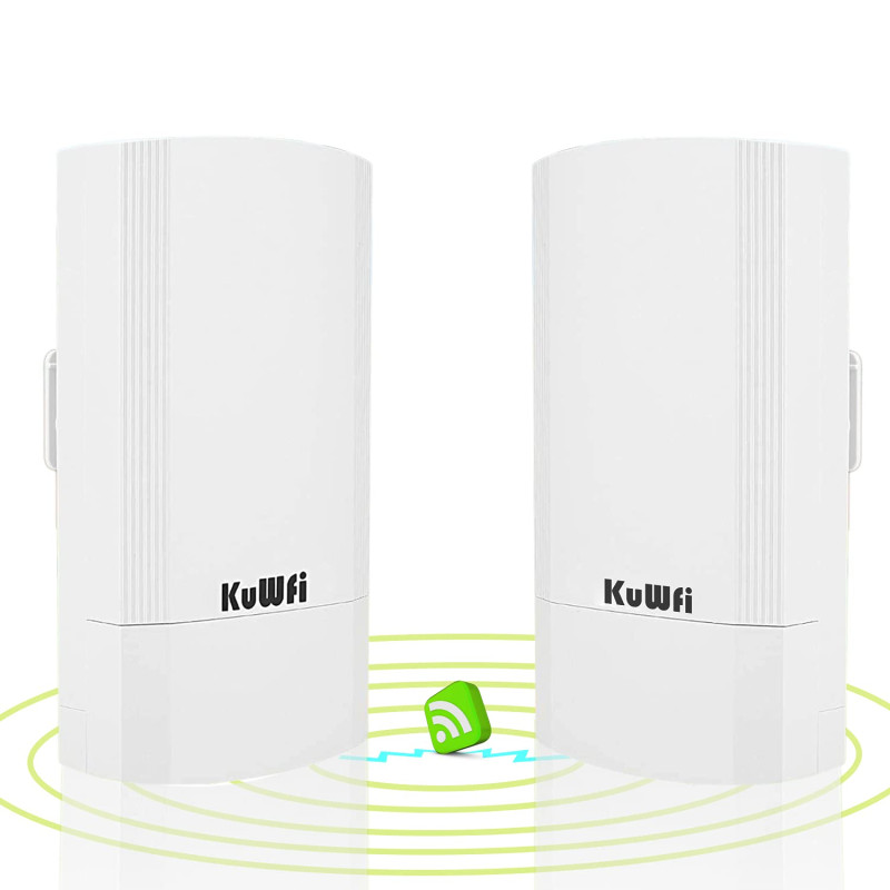 KuWFi 900Mbps Point d'Accès Extérieur, Repeteur Wifi Pont / CPE sans fil Point à Point intérieur et Extérieur, prend en charge u KuWFi 900Mbps Point d'Accès Extérieur, Repeteur Wifi Pont / CPE sans fil Point à Point intérieur et Extérieur, prend en charge u