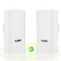 KuWFi 900Mbps Point d'Accès Extérieur, Repeteur Wifi Pont / CPE sans fil Point à Point intérieur et Extérieur, prend en charge u KuWFi 900Mbps Point d'Accès Extérieur, Repeteur Wifi Pont / CPE sans fil Point à Point intérieur et Extérieur, prend en charge u