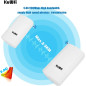 KuWFi 900Mbps Point d'Accès Extérieur, Repeteur Wifi Pont / CPE sans fil Point à Point intérieur et Extérieur, prend en charge u KuWFi 900Mbps Point d'Accès Extérieur, Repeteur Wifi Pont / CPE sans fil Point à Point intérieur et Extérieur, prend en charge u