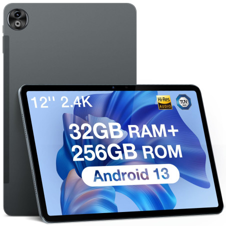 DOOGEE T20 Ultra Tablette Android 13, 12 Pouces, 32GB + 256GB (TF 2TB) Helio G99 Octa-Core Tablette Tactile, 10800mAh, Écran 2.4