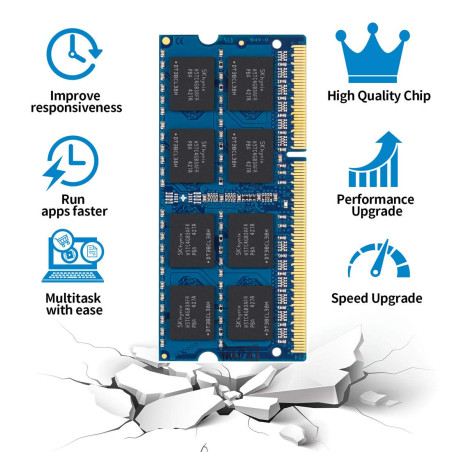 DDR3L-1600 SODIMM PC3L 12800S 16Go (2x8Go) DDR3L 1600MHz 8GB PC3 12800S 204-Pin CL11 1.35V d'ordinateur Portable Mémoire RAM