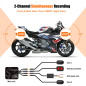 VSYSTO Dashcam Moto, Grand Angle de 130° Caméra de Moto Avant et Arriere 1080P, Camera Velo étanche, WiFi Dash Cam Moto avec Vis VSYSTO Dashcam Moto, Grand Angle de 130° Caméra de Moto Avant et Arriere 1080P, Camera Velo étanche, WiFi Dash Cam Moto avec Vis