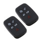 ECSiNG 2X Clé de Télécommande de Voiture 5 Boutons Coque de Clé de Voiture en Silicone Compatible avec Land Rover Range Rover Ev ECSiNG 2X Clé de Télécommande de Voiture 5 Boutons Coque de Clé de Voiture en Silicone Compatible avec Land Rover Range Rover Ev