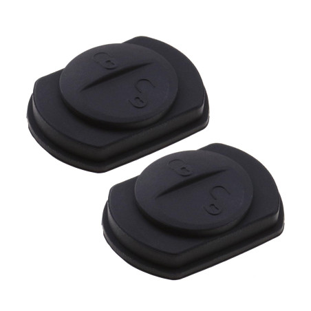 ECSiNG 2pcs Clé de Voiture en Caoutchouc 2 Bouton Étanche Anti-Rayures Pad Housse de Protection Compatible avec Mitsubishi Colt/