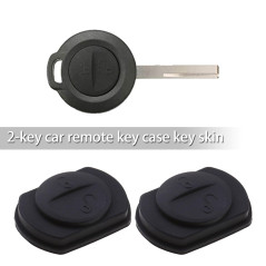 ECSiNG 2pcs Clé de Voiture en Caoutchouc 2 Bouton Étanche Anti-Rayures Pad Housse de Protection Compatible avec Mitsubishi Colt/