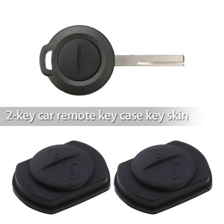 ECSiNG 2pcs Clé de Voiture en Caoutchouc 2 Bouton Étanche Anti-Rayures Pad Housse de Protection Compatible avec Mitsubishi Colt/