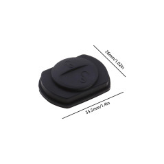 ECSiNG 2pcs Clé de Voiture en Caoutchouc 2 Bouton Étanche Anti-Rayures Pad Housse de Protection Compatible avec Mitsubishi Colt/