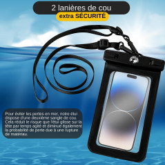 Backpacker's Journey Set de Housse étanche pour téléphone Portable et de Poche Ventrale. Housse pour téléphone Portable avec Deu