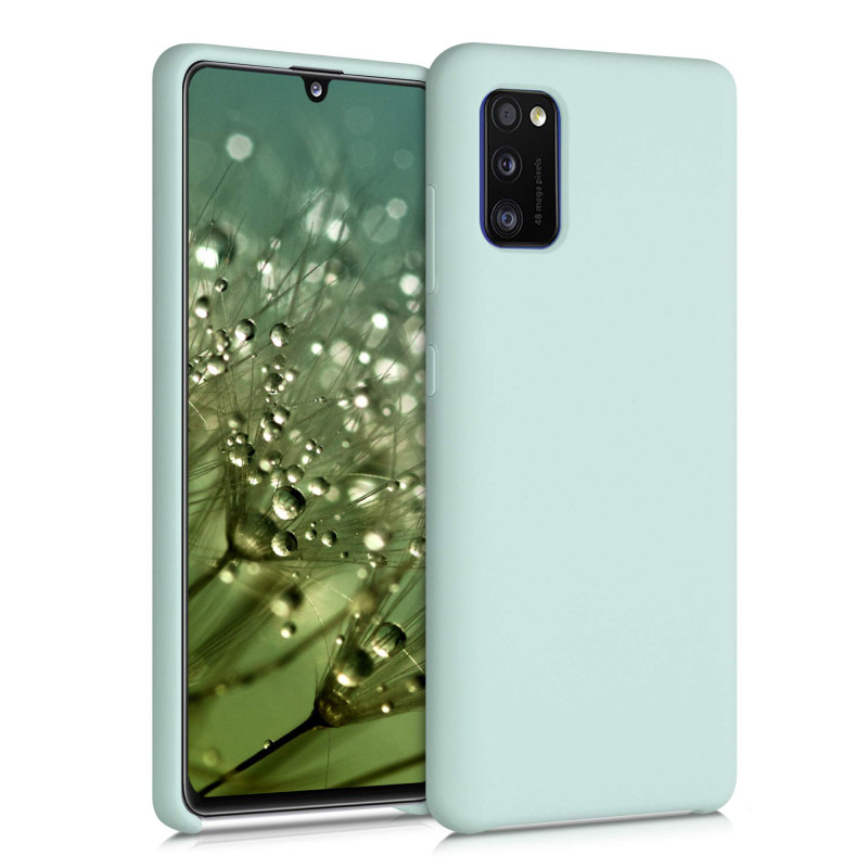 kwmobile Housse Compatible avec Samsung Galaxy A41 Coque - Housse de téléphone Protection Souple en TPU Silicone - Cool Mint